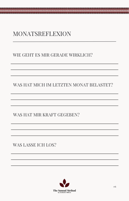 Sumud Planner – Dein Planer für Resilienz, Struktur & mentale Balance